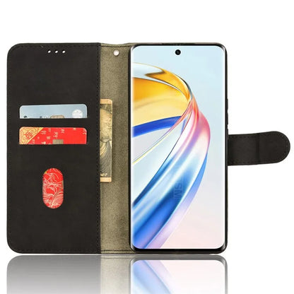 For Honor X9b 5G / Magic6 Lite 5G Case Skin-touch PU Leather Stand Wallet Cover