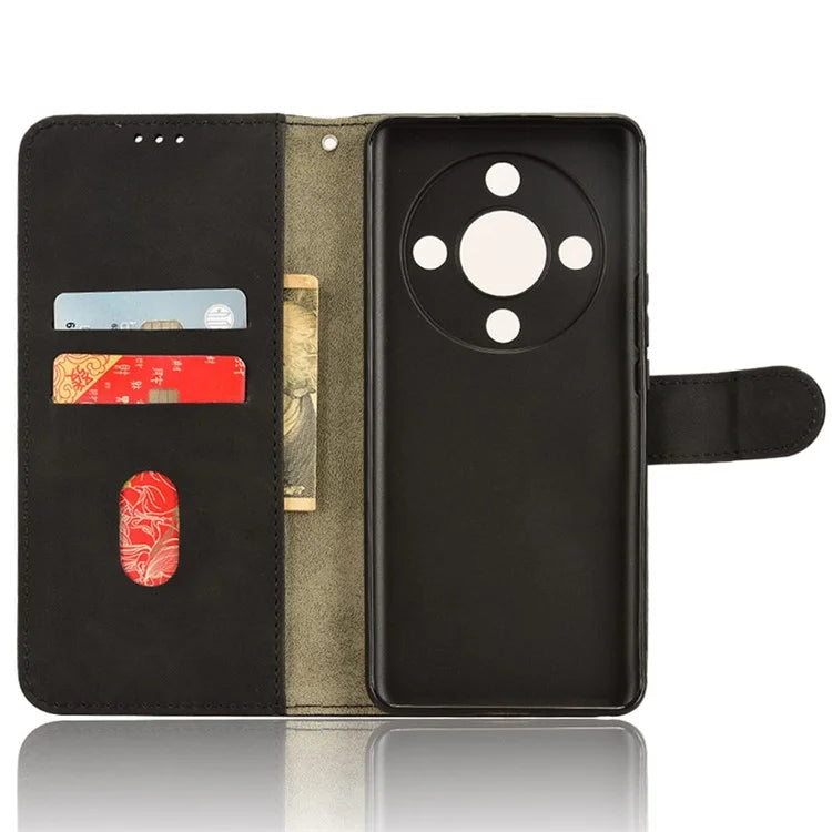 For Honor X9b 5G / Magic6 Lite 5G Case Skin-touch PU Leather Stand Wallet Cover