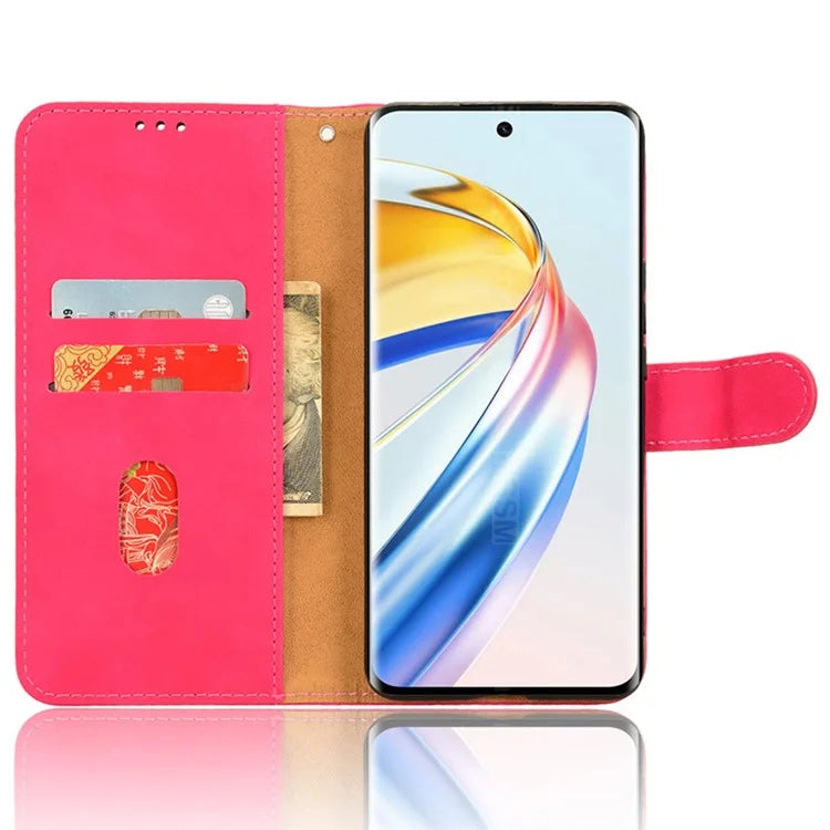 For Honor X9b 5G / Magic6 Lite 5G Case Skin-touch PU Leather Stand Wallet Cover