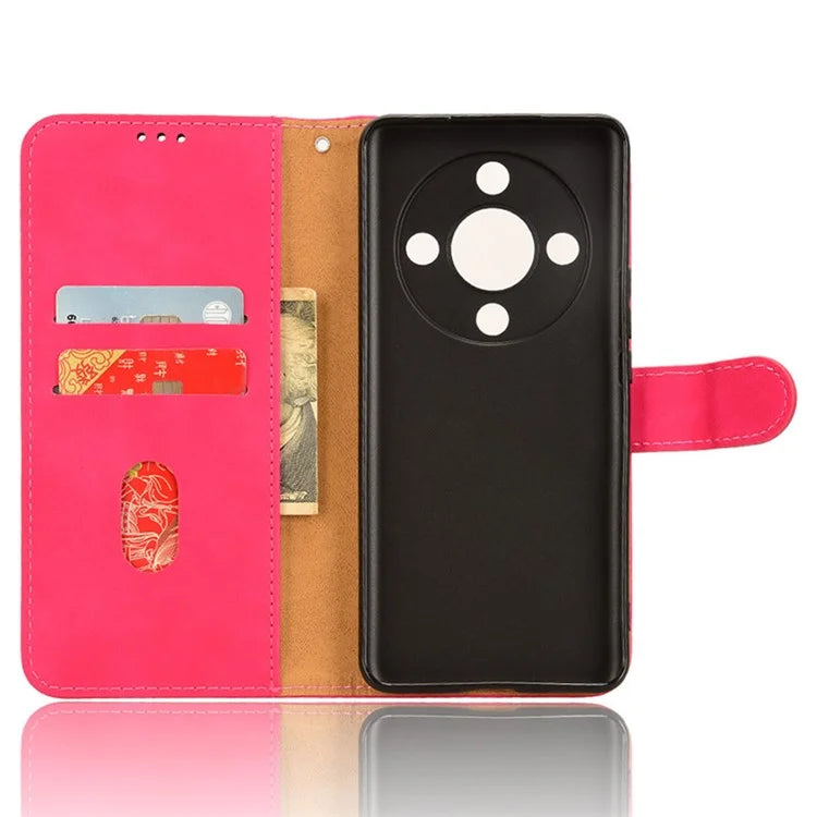 For Honor X9b 5G / Magic6 Lite 5G Case Skin-touch PU Leather Stand Wallet Cover