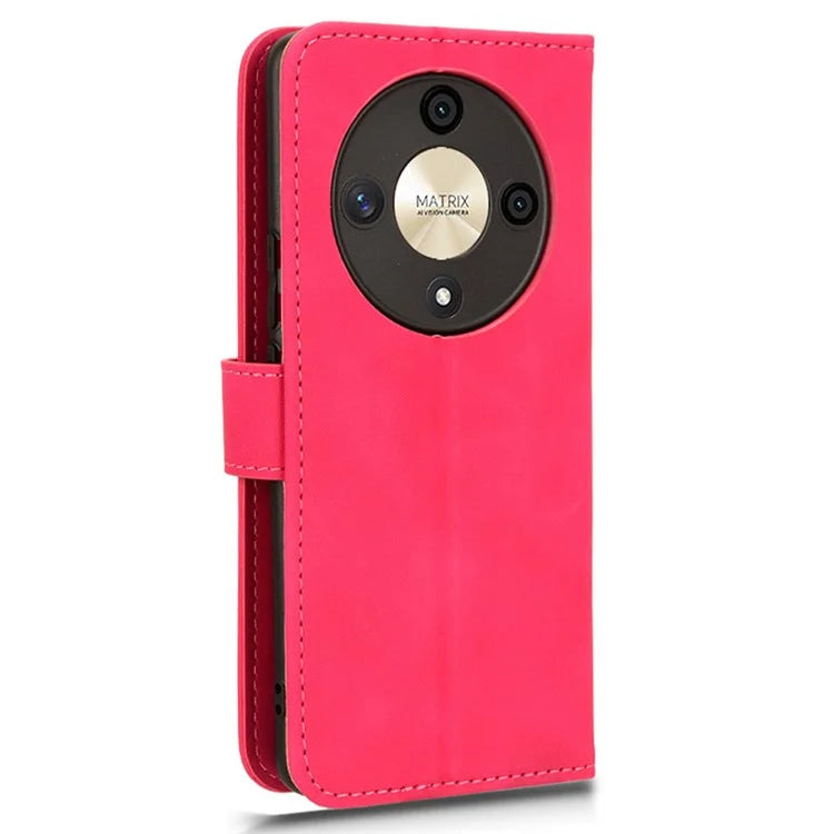 For Honor X9b 5G / Magic6 Lite 5G Case Skin-touch PU Leather Stand Wallet Cover