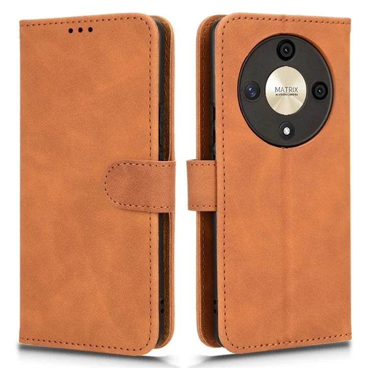 For Honor X9b 5G / Magic6 Lite 5G Case Skin-touch PU Leather Stand Wallet Cover