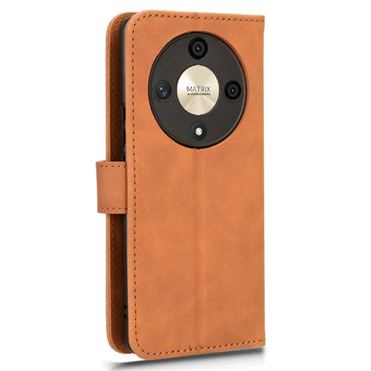 For Honor X9b 5G / Magic6 Lite 5G Case Skin-touch PU Leather Stand Wallet Cover