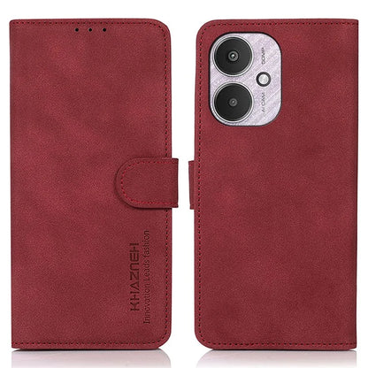 KHAZNEH For Xiaomi Redmi 13C 4G / 5G / Poco C65 4G Case Stand PU Leather Wallet Flip Phone Cover