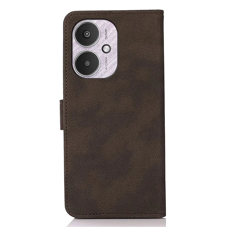 KHAZNEH For Xiaomi Redmi 13C 4G / 5G / Poco C65 4G Case Stand PU Leather Wallet Flip Phone Cover