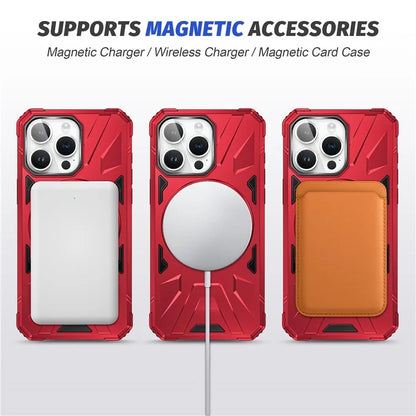 For iPhone 13 Pro Max 6.7 inch Case TPU+PC Rotatable Kickstand Phone Protective Cover