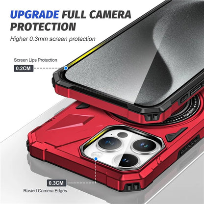 For iPhone 13 Pro Max 6.7 inch Case TPU+PC Rotatable Kickstand Phone Protective Cover