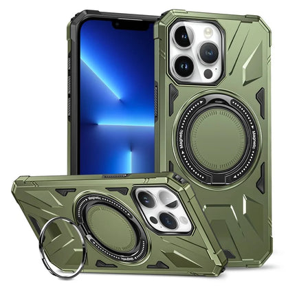 For iPhone 13 Pro Max 6.7 inch Case TPU+PC Rotatable Kickstand Phone Protective Cover