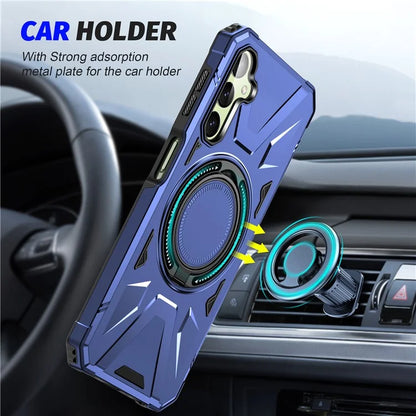For Samsung Galaxy A54 5G Case Magnetic Shockproof TPU+PC Cell Phone Protective Shell