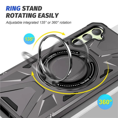 For Samsung Galaxy A14 4G / A14 5G Case Shockproof TPU+PC Phone Back Protector with Rotating Kickstand