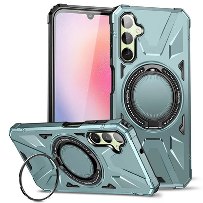 For Samsung Galaxy A14 4G / A14 5G Case Shockproof TPU+PC Phone Back Protector with Rotating Kickstand