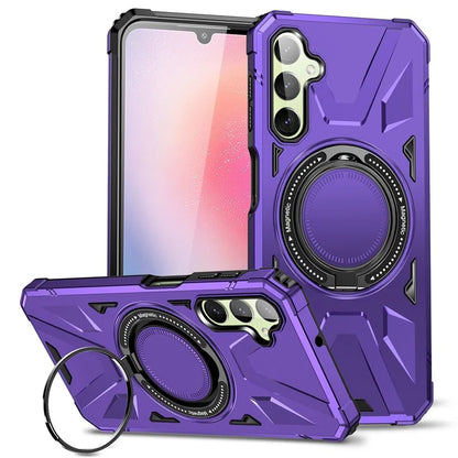 For Samsung Galaxy A14 4G / A14 5G Case Shockproof TPU+PC Phone Back Protector with Rotating Kickstand