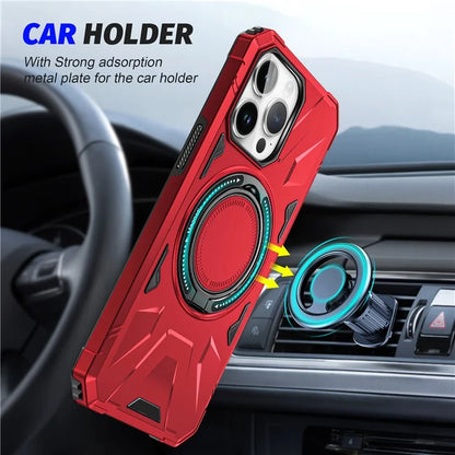 For iPhone 14 Pro Case Magnetic Scratch-resistant TPU+PC Mobile Phone Cover