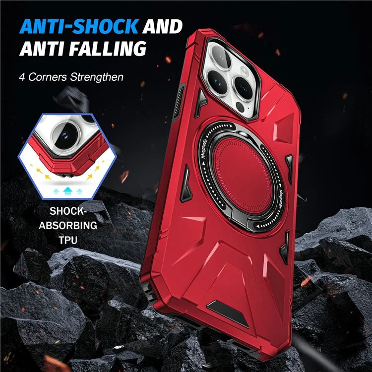 For iPhone 14 Pro Case Magnetic Scratch-resistant TPU+PC Mobile Phone Cover