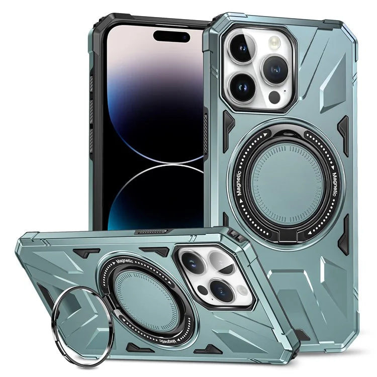 For iPhone 14 Pro Case Magnetic Scratch-resistant TPU+PC Mobile Phone Cover