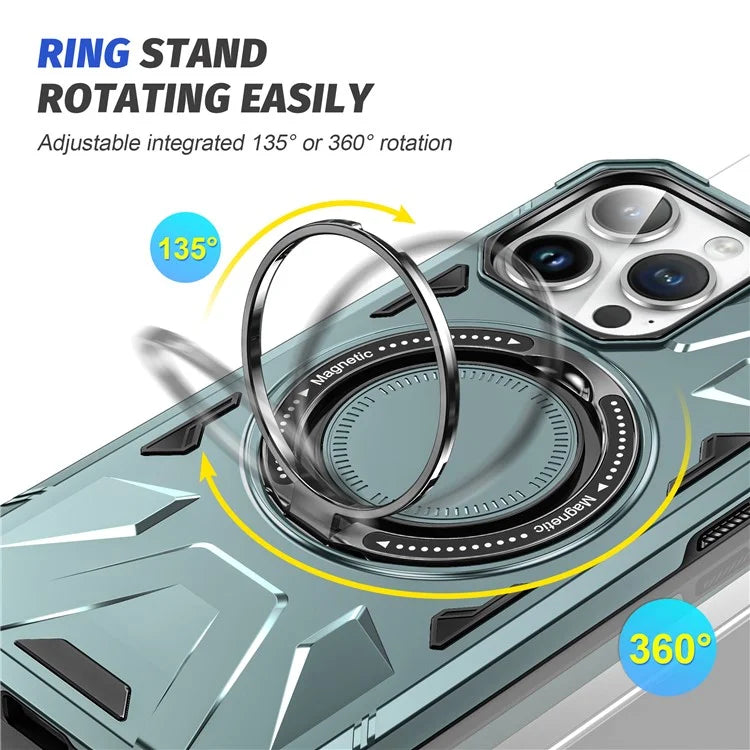 For iPhone 14 Pro Case Magnetic Scratch-resistant TPU+PC Mobile Phone Cover