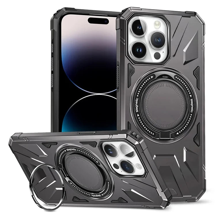 For iPhone 14 Pro Case Magnetic Scratch-resistant TPU+PC Mobile Phone Cover
