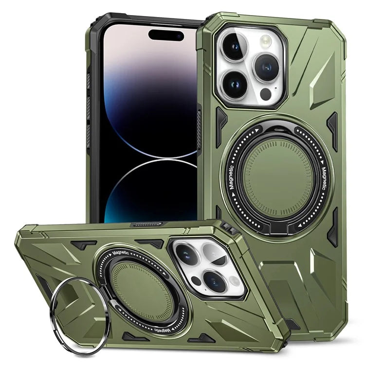 For iPhone 14 Pro Case Magnetic Scratch-resistant TPU+PC Mobile Phone Cover