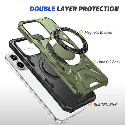 For iPhone 14 Pro Case Magnetic Scratch-resistant TPU+PC Mobile Phone Cover