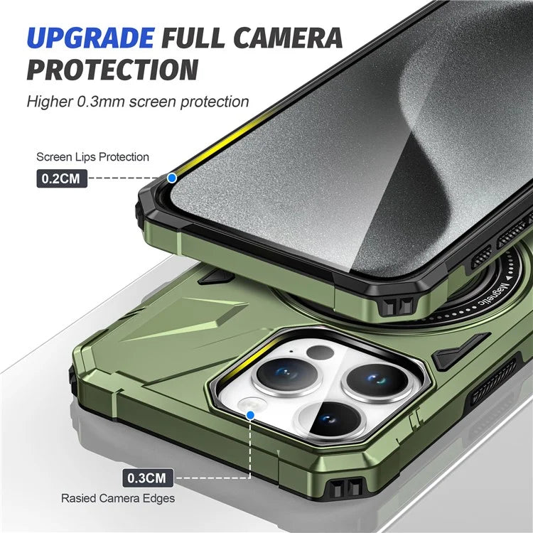 For iPhone 14 Pro Case Magnetic Scratch-resistant TPU+PC Mobile Phone Cover
