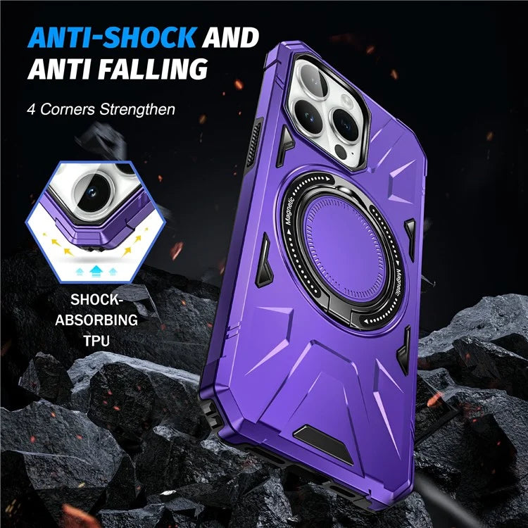 For iPhone 14 Pro Case Magnetic Scratch-resistant TPU+PC Mobile Phone Cover
