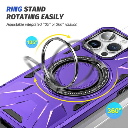 For iPhone 14 Pro Case Magnetic Scratch-resistant TPU+PC Mobile Phone Cover