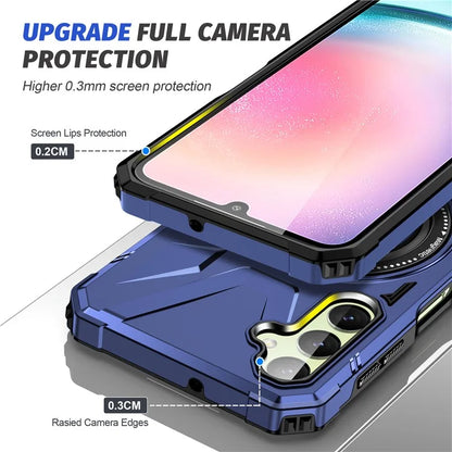 For Samsung Galaxy A24 4G (162.1 x 77.6 x 8.3mm) /  A25 5G (Global) (161.0 x 76.5 x 8.3mm) Case Rotatable Kickstand Phone Cover