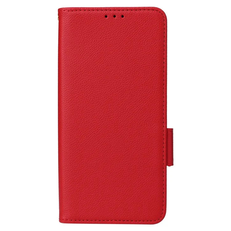 For Xiaomi 14 Pro Wallet Phone Case Magnetic Litchi Texture PU Leather Phone Cover with Strap