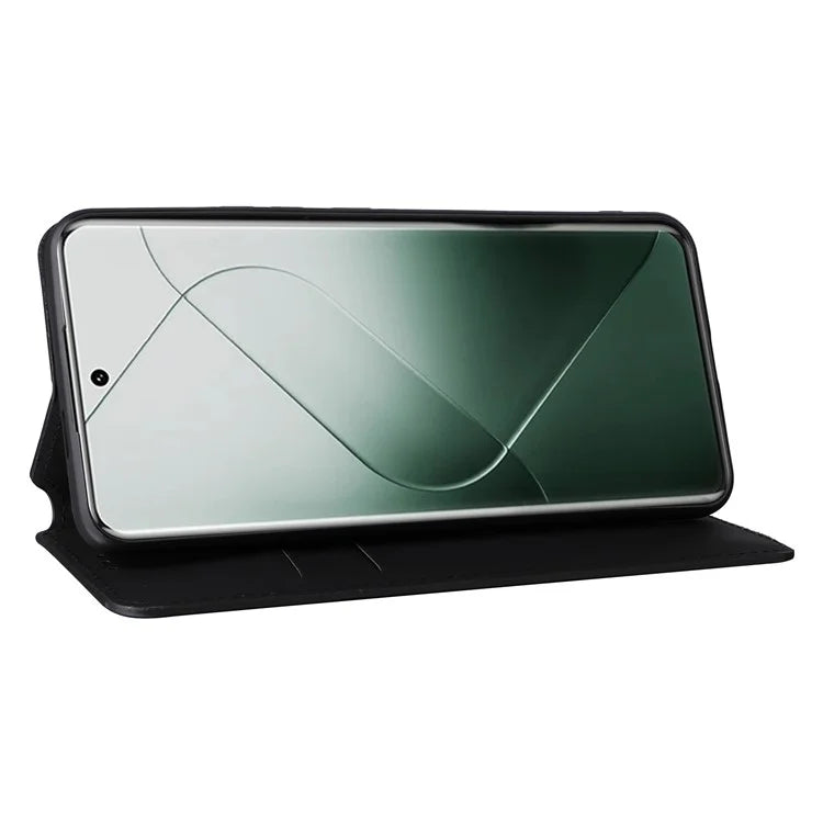 For Xiaomi 14 Pro Cell Phone Case Magnetic Closing Leather Wallet Phone Cover