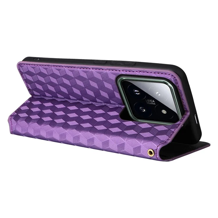 For Xiaomi 14 Pro Cell Phone Case Magnetic Closing Leather Wallet Phone Cover