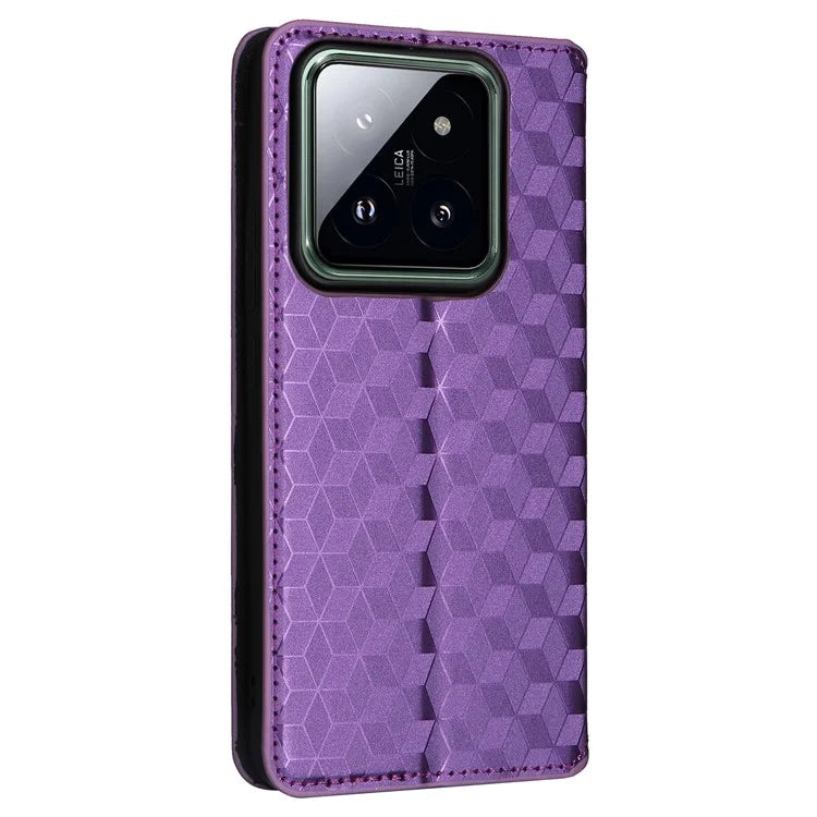 For Xiaomi 14 Pro Cell Phone Case Magnetic Closing Leather Wallet Phone Cover
