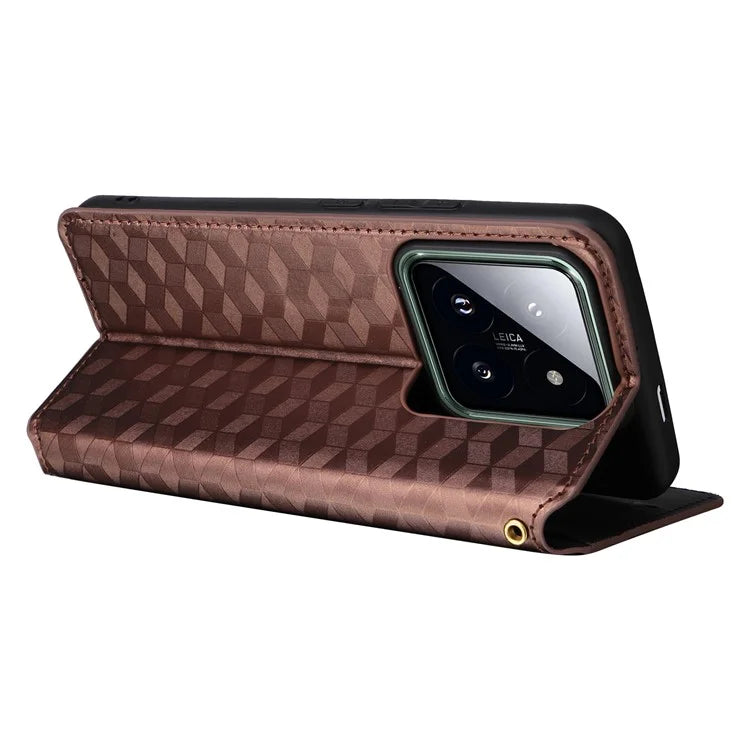 For Xiaomi 14 Pro Cell Phone Case Magnetic Closing Leather Wallet Phone Cover