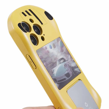 For iPhone 15 Pro Max Kickstand Cover Sports Car Shape Scratch Resistant Phone Case