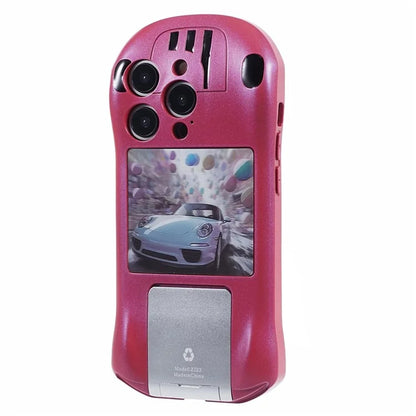 For iPhone 15 Pro Max Kickstand Cover Sports Car Shape Scratch Resistant Phone Case