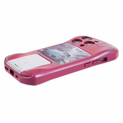 For iPhone 15 Pro Max Kickstand Cover Sports Car Shape Scratch Resistant Phone Case
