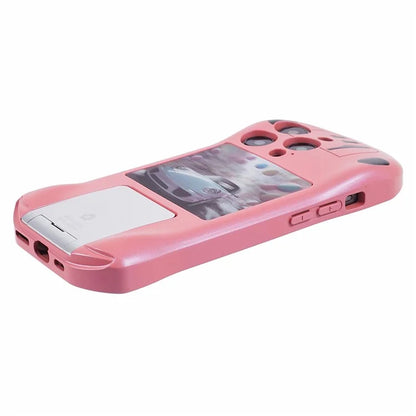 For iPhone 15 Pro Max Kickstand Cover Sports Car Shape Scratch Resistant Phone Case