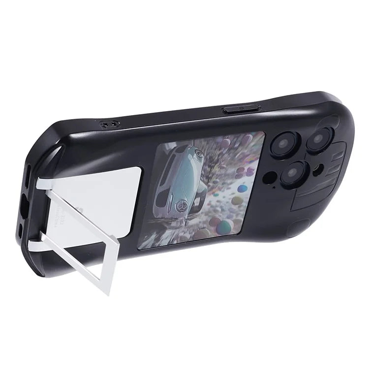 For iPhone 15 Pro Max Kickstand Cover Sports Car Shape Scratch Resistant Phone Case