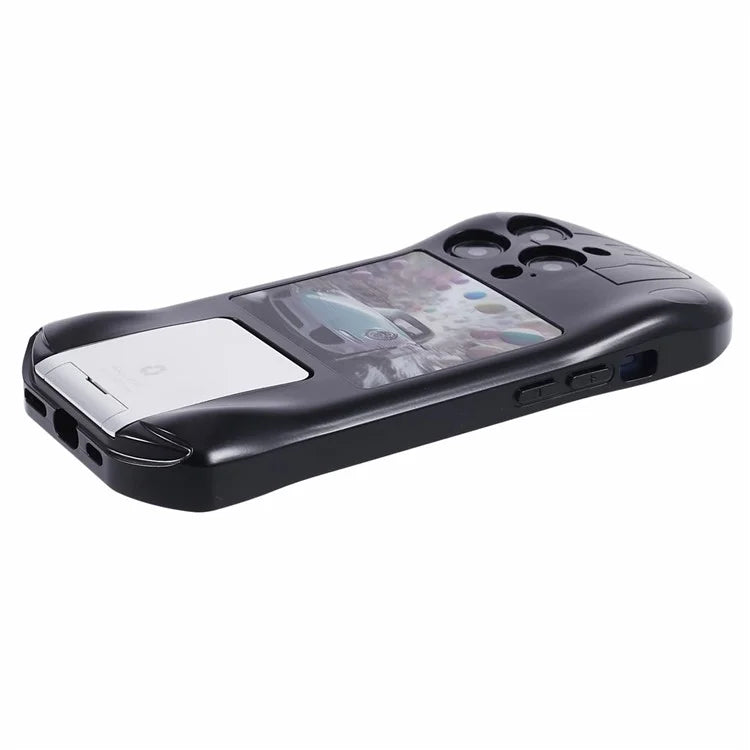 For iPhone 15 Pro Max Kickstand Cover Sports Car Shape Scratch Resistant Phone Case