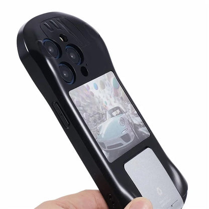 For iPhone 15 Pro Max Kickstand Cover Sports Car Shape Scratch Resistant Phone Case