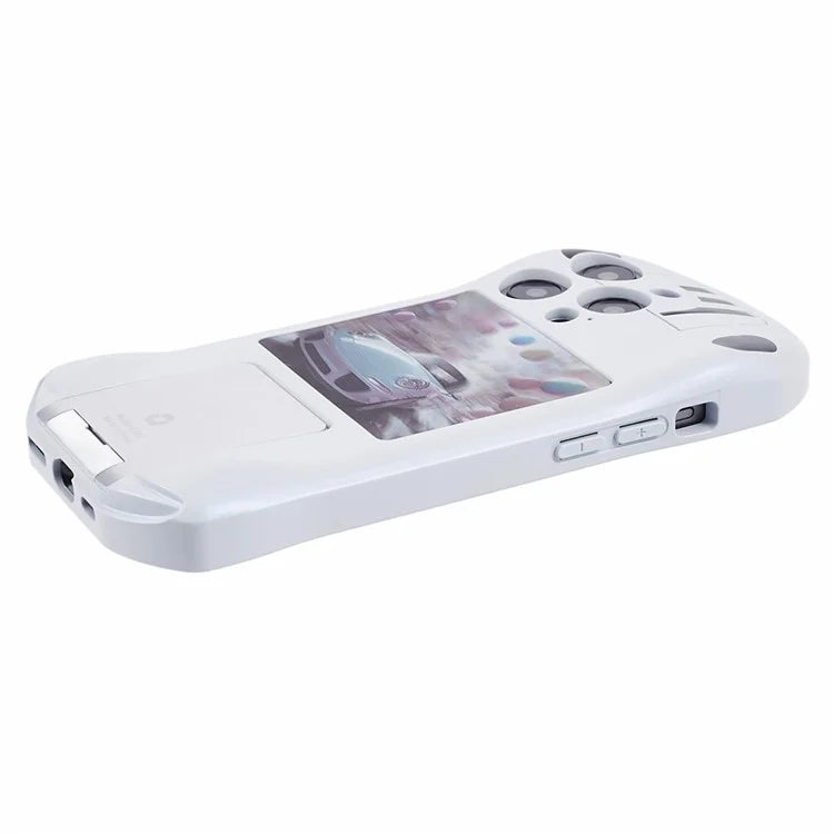 For iPhone 15 Pro Max Kickstand Cover Sports Car Shape Scratch Resistant Phone Case