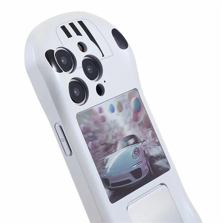 For iPhone 15 Pro Max Kickstand Cover Sports Car Shape Scratch Resistant Phone Case