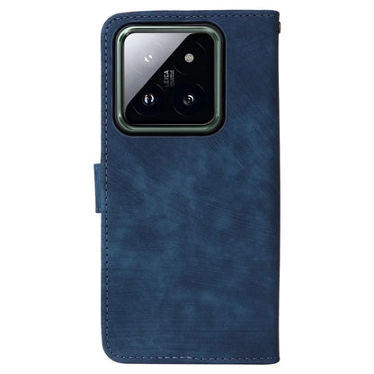 For Xiaomi 14 Pro PU Leather Smartphone Case RFID Blocking Phone Cover with Strap