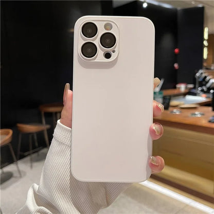 AG For iPhone 12 Pro Max Matte Case TPU + Tempered Glass Phone Back Cover
