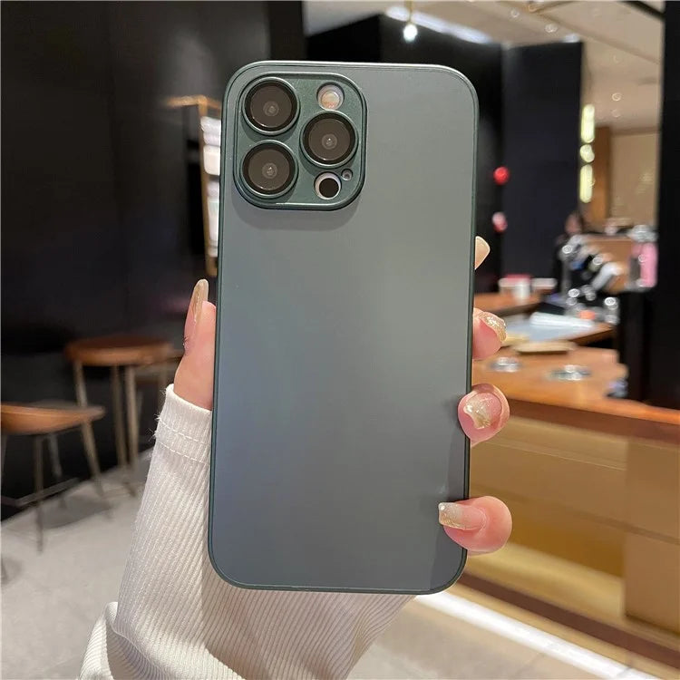 AG For iPhone 12 Pro Max Matte Case TPU + Tempered Glass Phone Back Cover