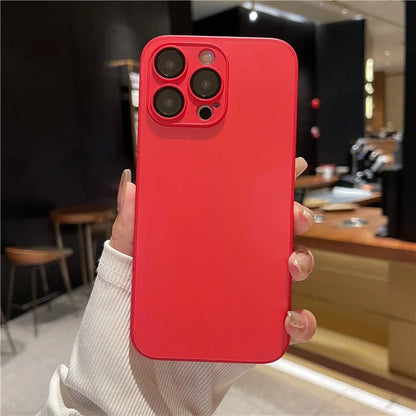 AG For iPhone 12 Pro Max Matte Case TPU + Tempered Glass Phone Back Cover