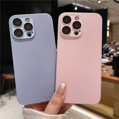 AG For iPhone 14 Pro Max Case Solid Color Anti-scratch Matte Phone Cover
