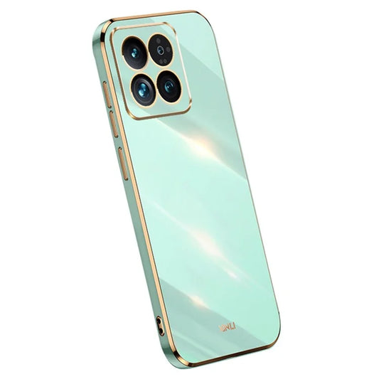 XINLI For Xiaomi 14 Case Electroplating TPU Drop-proof Phone Back Cover
