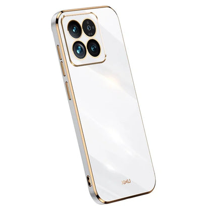 XINLI For Xiaomi 14 Case Electroplating TPU Drop-proof Phone Back Cover
