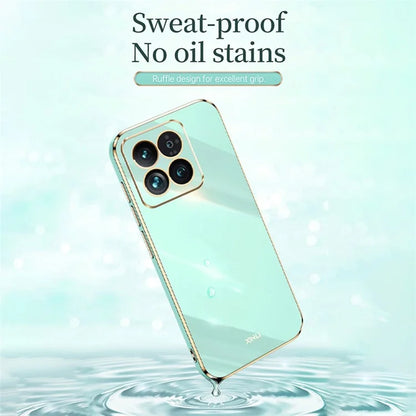 XINLI For Xiaomi 14 Case Electroplating TPU Drop-proof Phone Back Cover