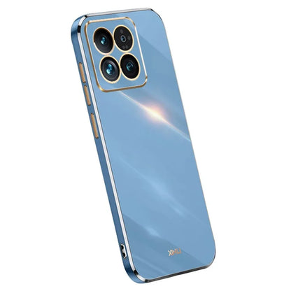 XINLI For Xiaomi 14 Case Electroplating TPU Drop-proof Phone Back Cover